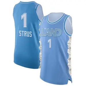 Cleveland Cavaliers Authentic Light Blue Max Strus 2024/25 City Edition Jersey - Men's