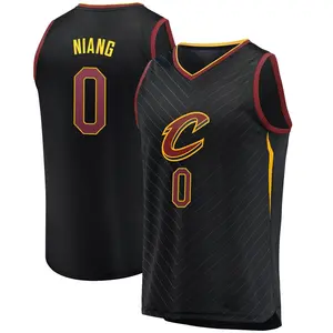 Cleveland Cavaliers Fast Break Black Saliou Niang Jersey - Statement Edition - Men's