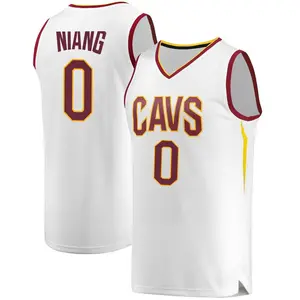 Cleveland Cavaliers Fast Break White Saliou Niang Jersey - Association Edition - Men's
