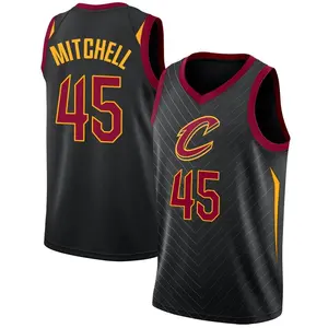 Cleveland Cavaliers Swingman Black Donovan Mitchell Jersey - Statement Edition - Men's