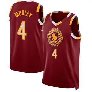 Cleveland Cavaliers Swingman Evan Mobley Wine 2021/22 City Edition Jersey - Men's