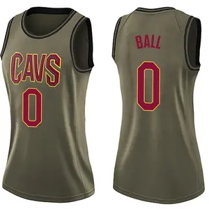 Cleveland Cavaliers Swingman Green Lonzo Ball Salute to Service Jersey - Women's
