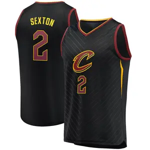 Fanatics Branded Cleveland Cavaliers Swingman Black Collin Sexton Fast Break Jersey - Statement Edition - Youth