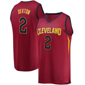 Fanatics Branded Cleveland Cavaliers Swingman Collin Sexton Wine Fast Break Jersey - Iconic Edition - Youth