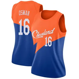 Nike Cleveland Cavaliers Swingman Blue Cedi Osman 2018/19 Jersey - City Edition - Women's