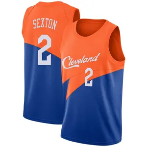 Nike Cleveland Cavaliers Swingman Blue Collin Sexton 2018/19 Jersey - City Edition - Youth