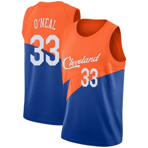 Nike Cleveland Cavaliers Swingman Blue Shaquille O'Neal 2018/19 Jersey - City Edition - Men's