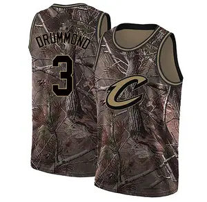 Nike Cleveland Cavaliers Swingman Camo Andre Drummond Custom Realtree Collection Jersey - Men's