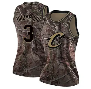 Nike Cleveland Cavaliers Swingman Camo Andre Drummond Custom Realtree Collection Jersey - Women's