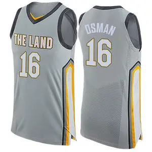 Nike Cleveland Cavaliers Swingman Gray Cedi Osman Jersey - City Edition - Men's
