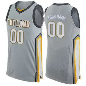 Nike Cleveland Cavaliers Swingman Gray Custom Jersey - City Edition - Men's