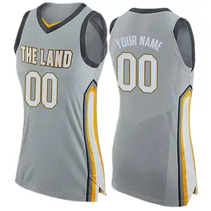 Nike Cleveland Cavaliers Swingman Gray Custom Jersey - City Edition - Women's