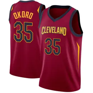 Nike Cleveland Cavaliers Swingman Isaac Okoro Maroon Jersey - Icon Edition - Men's