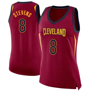 Nike Cleveland Cavaliers Swingman Lamar Stevens Maroon Jersey - Icon Edition - Women's