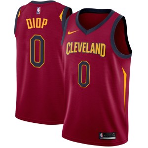 Cleveland Cavaliers Swingman Khalifa Diop Maroon Jersey - Icon Edition - Men's