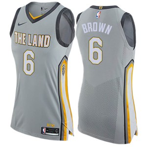 Cleveland Cavaliers Swingman Brown Moses Brown Gray Jersey - City Edition - Women's