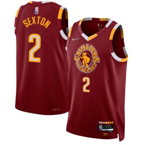 Cleveland Cavaliers Swingman Collin Sexton Wine 2021/22 City Edition Jersey - Men's
