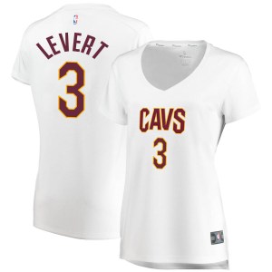 Cleveland Cavaliers Fast Break White Caris LeVert Jersey - Association Edition - Women's