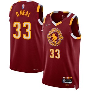 Cleveland Cavaliers Swingman Shaquille O'Neal Wine 2021/22 City Edition Jersey - Youth