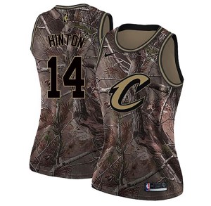 Cleveland Cavaliers Swingman Camo Nate Hinton Realtree Collection Jersey - Women's