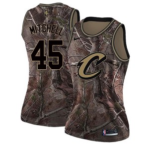 Cleveland Cavaliers Swingman Camo Donovan Mitchell Realtree Collection Jersey - Women's