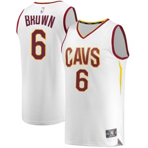 Cleveland Cavaliers Fast Break White Moses Brown Jersey - Association Edition - Youth
