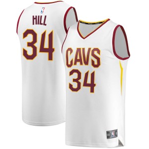 Cleveland Cavaliers White Tyrone Hill Fast Break Jersey - Association Edition - Youth
