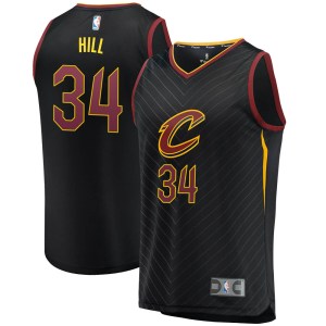 Cleveland Cavaliers Black Tyrone Hill Fast Break Jersey - Statement Edition - Youth