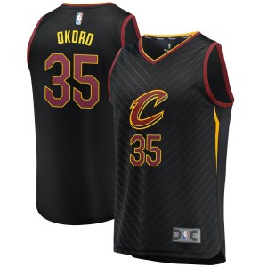 Cleveland Cavaliers Black Isaac Okoro Fast Break Jersey - Statement Edition - Youth