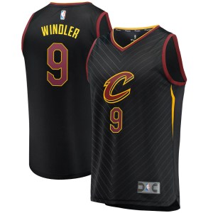Cleveland Cavaliers Black Dylan Windler Fast Break Jersey - Statement Edition - Youth