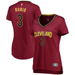 Cleveland Cavaliers Swingman Ricky Rubio Wine Fast Break Jersey - Iconic Edition - Men's