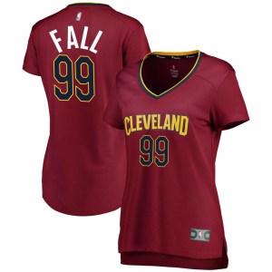 Cleveland Cavaliers Fast Break Tacko Fall Wine Jersey - Icon Edition - Women's