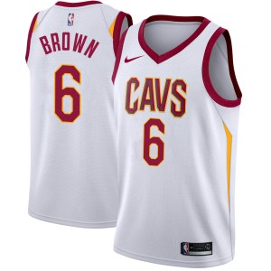 Cleveland Cavaliers Swingman White Moses Brown Jersey - Association Edition - Men's