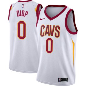 Cleveland Cavaliers Swingman White Khalifa Diop Jersey - Association Edition - Youth