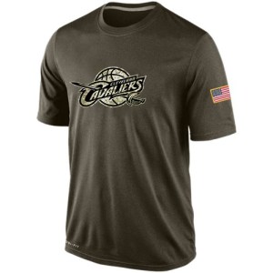 Cleveland Cavaliers Olive Salute To Service KO Performance Dri-FIT T-Shirt - Men's