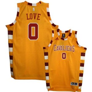 Adidas Cleveland Cavaliers Authentic Gold Kevin Love Throwback Classic Jersey - Men's