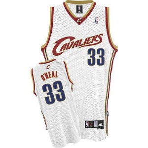 Adidas Cleveland Cavaliers Authentic White Shaquille O'Neal Throwback Jersey - Men's