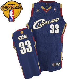 Cleveland Cavaliers Swingman Navy Blue Shaquille O'Neal Throwback 2016 The Finals Patch Jersey - Men's