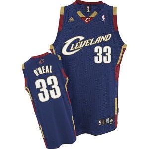 Adidas Cleveland Cavaliers Swingman Navy Blue Shaquille O'Neal Throwback Jersey - Men's