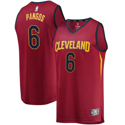 Cleveland Cavaliers Kevin Pangos Wine Fast Break Jersey - Iconic Edition - Youth