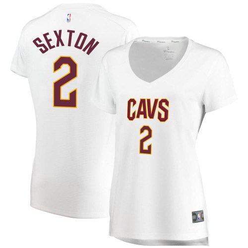 Cleveland Cavaliers Fast Break White Collin Sexton Jersey - Association Edition - Women's
