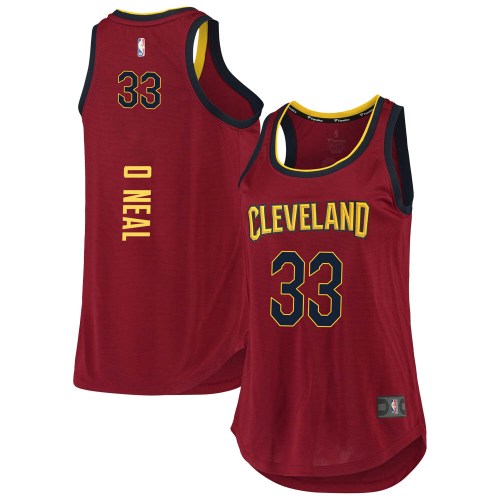 Cleveland Cavaliers Fast Break Shaquille O'Neal Wine 2019/20 Tank Jersey - Icon Edition - Women's