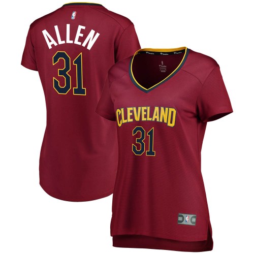 Cleveland Cavaliers Fast Break Jarrett Allen Wine Jersey - Icon Edition - Women's