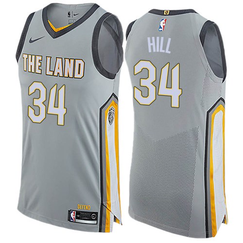 Cleveland Cavaliers Swingman Gray Tyrone Hill Jersey - City Edition - Youth